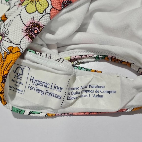 Raisins Floral-Print Textured High-Waist Bikini Bottoms Size X-Large - Picture 6 of 8